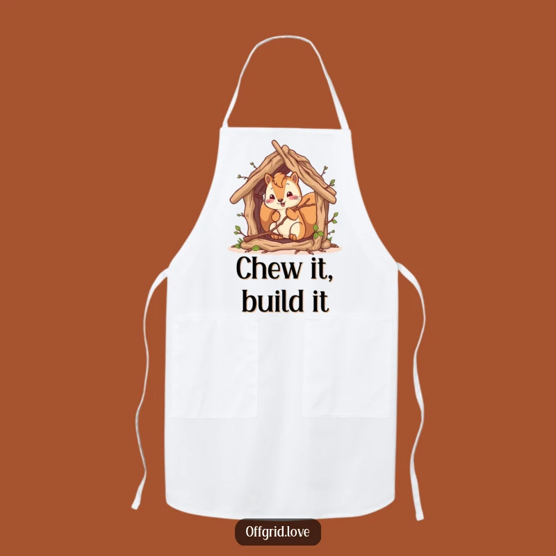 Funny Squirrel Chef Apron: Hilarious Kitchen Wear for Cooking Fun