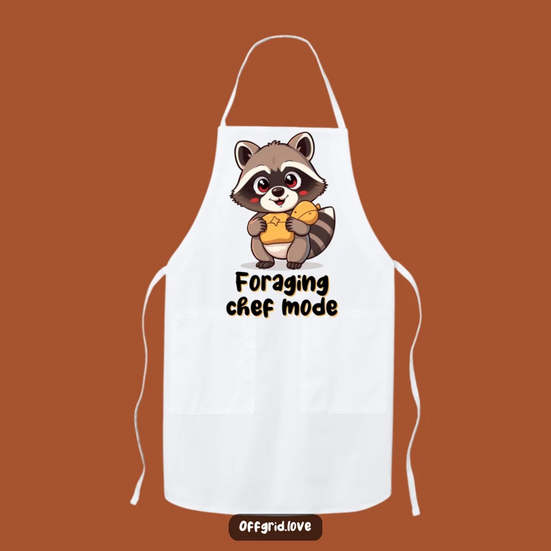 Funny Raccoon Apron: Kitchen Treasure Hunter, Delightful Funny Gift