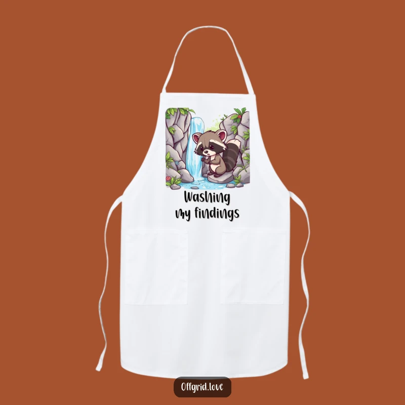 Funny Racoon Waterfall Apron: Kitchen Adventure Aid, Perfect Humorous Gift