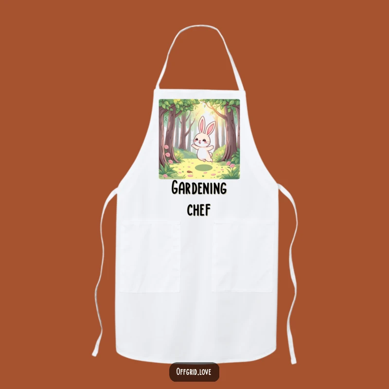 Funny Rabbit Forest Apron: Joyful Hop Kitchen Style, Perfect Humorous Gift