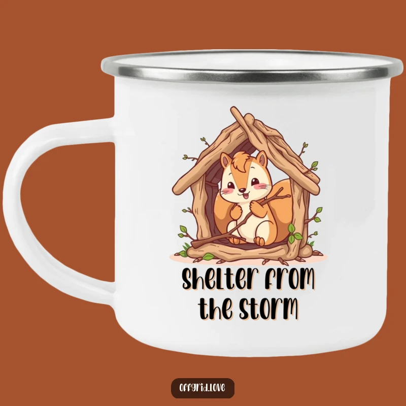 Funny Squirrel Camper Mug: Hilarious Outdoor Adventure Drinkware