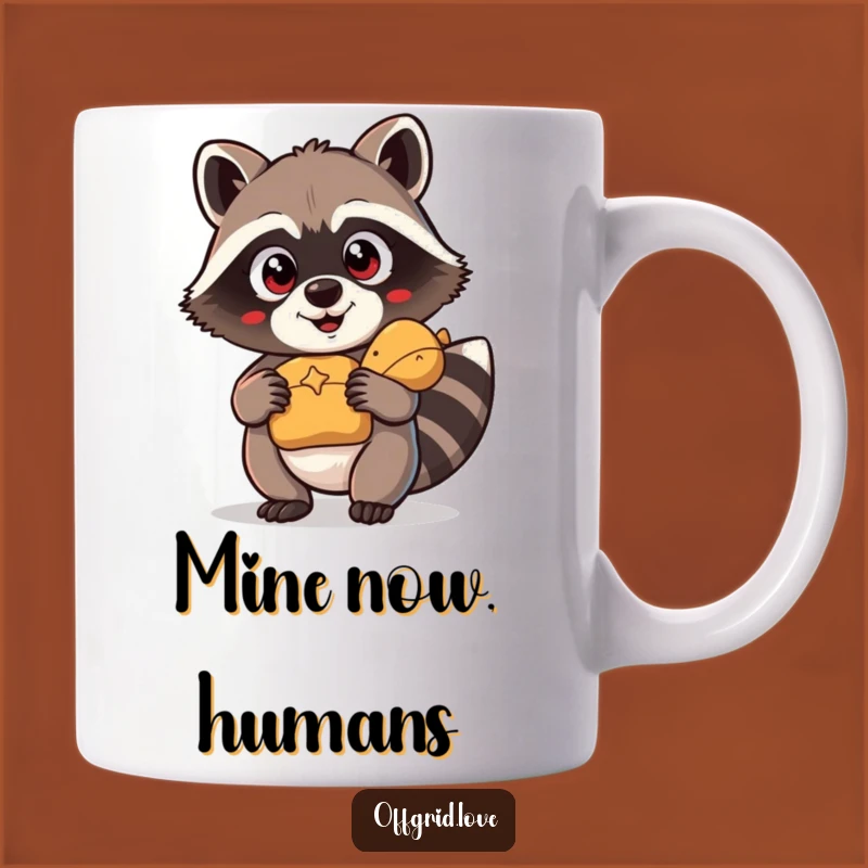 Funny Content Raccoon Mug: A Treasure Hunter's Delight, Perfect Funny Gift