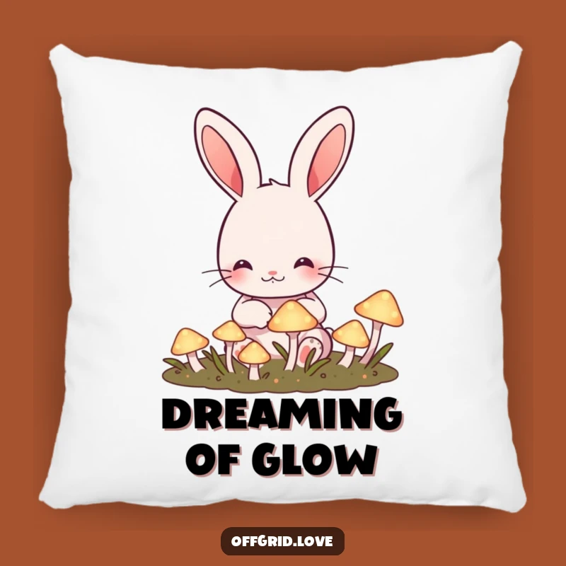 Soft Funny Rabbit Mushroom Garden Pillow: Magical Comfort, Adorable Funny Gift