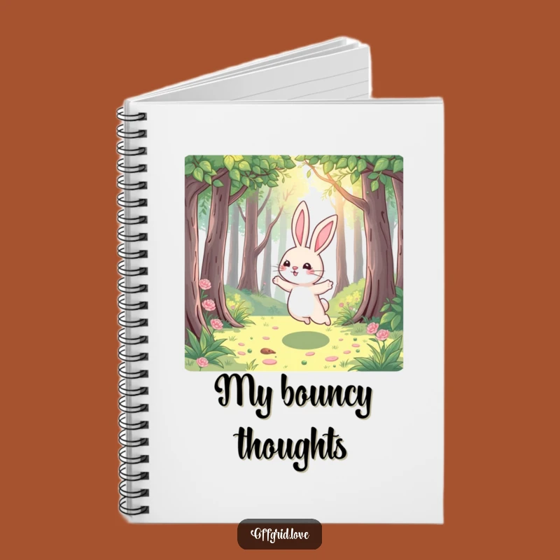 Funny Rabbit Forest Notebook: Joyful Hop Journal, Perfect Humorous Stationery Gift