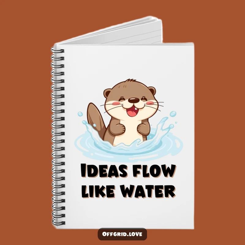 Funny Otter Splashing Notebook: Joyful Journaling & Fun Notes, Perfect Humorous Gift