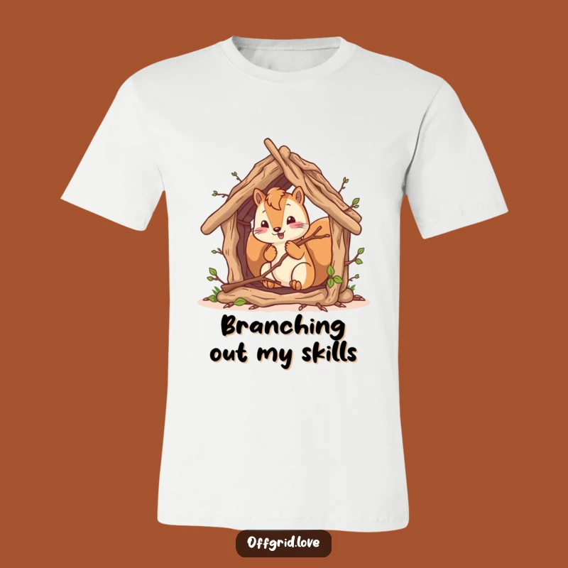 Funny Squirrel Builder T-Shirt: Hilarious Woodland Creature Tee for Laughs