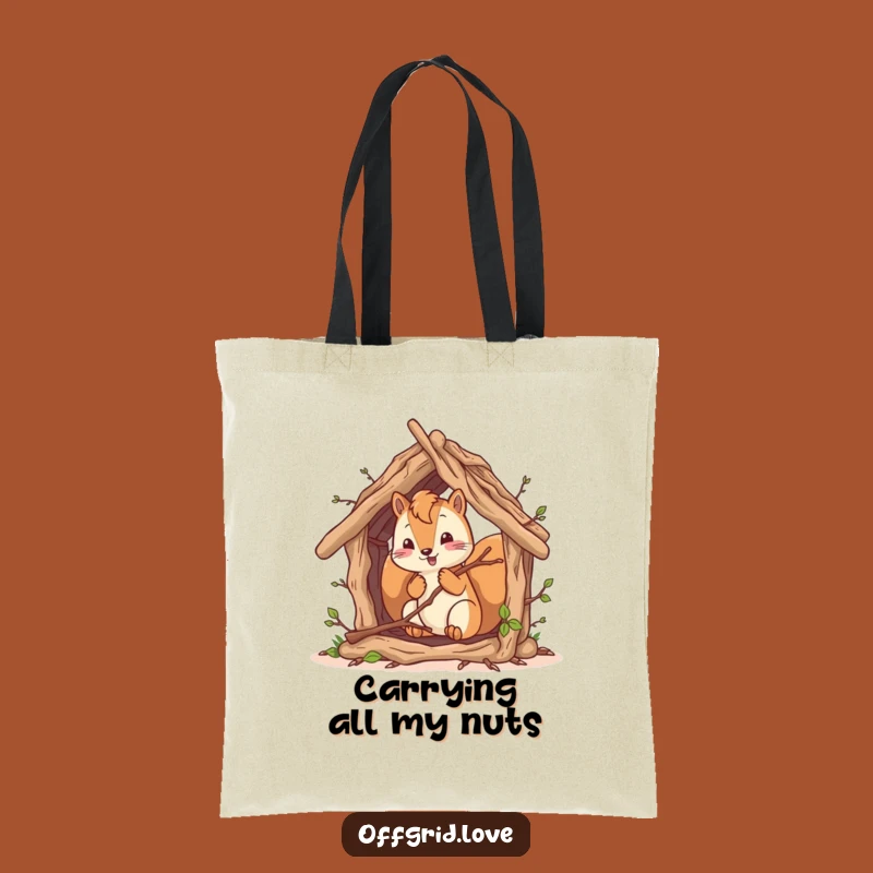 Funny Squirrel Shelter Tote Bag: Stylish and Hilarious Eco-Friendly Carryall