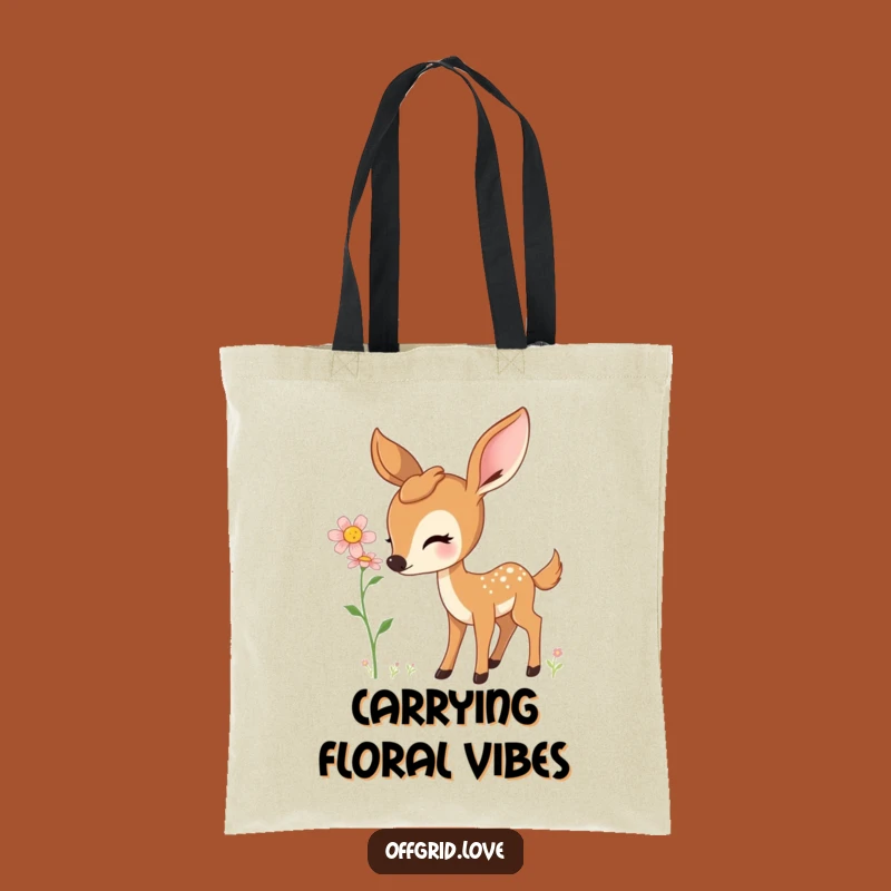 Nature's Wonder Deer Tote Bag: Carry the Outdoors, Thoughtful Funny Gift